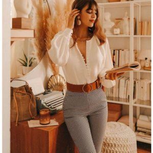 Sezane Clara Trousers, Size 4, Excellent Condition